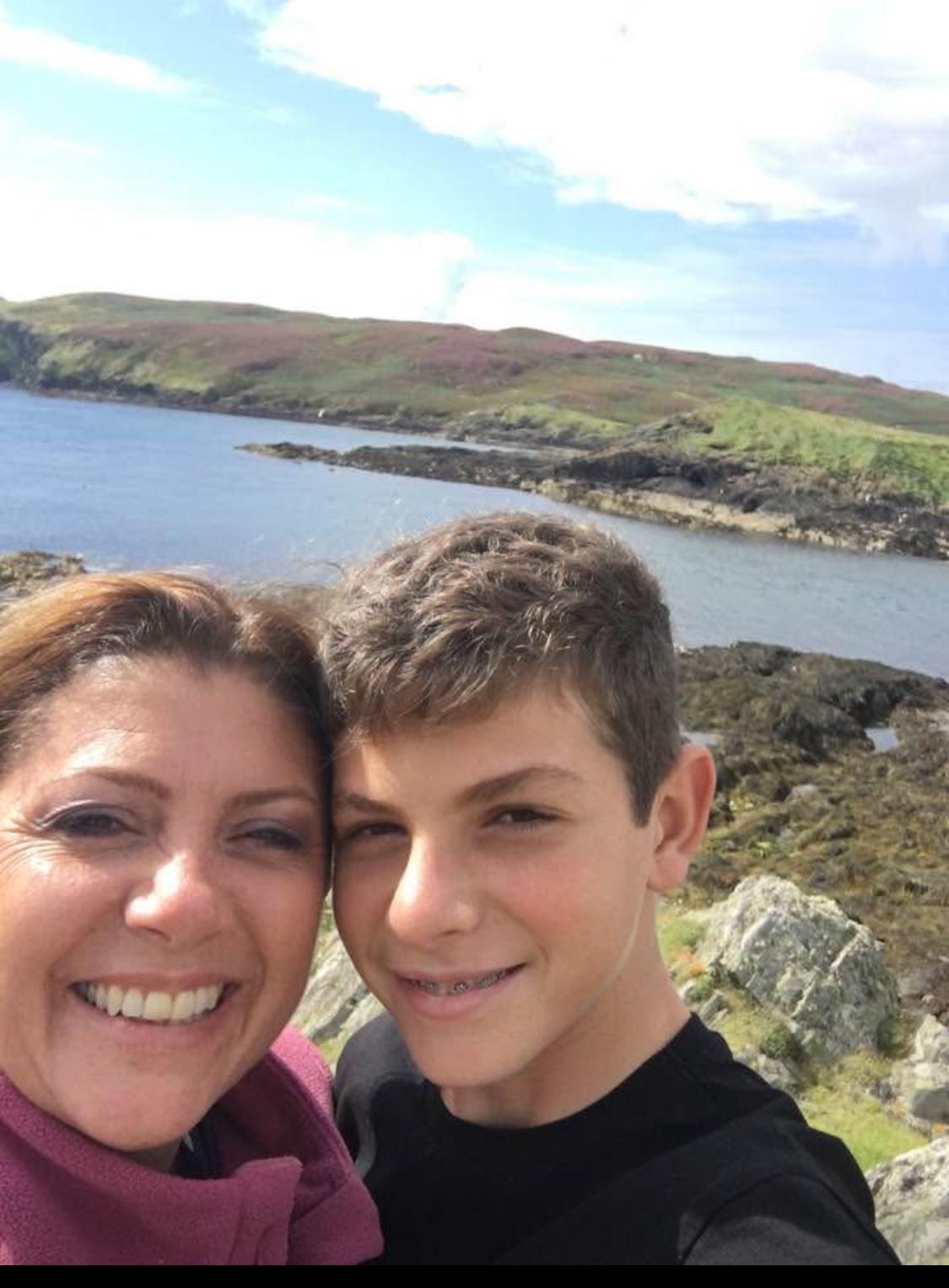 Chris with Mum on Isle of Man